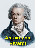 Ouvrir la page "Actualité de l'édition de... Antoine de Rivarol;