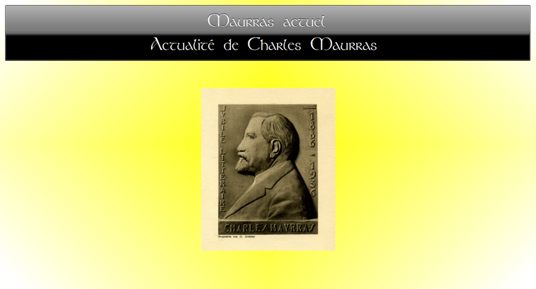 Carte du jubilé littéraire de Charles Maurras, 1936