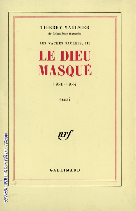 maulnier-thierry_dieu-masque_gallimard-1985
