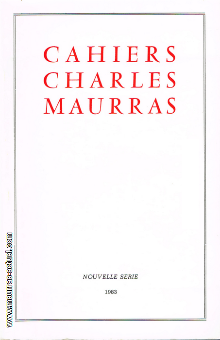 cahier-charles-maurras-1983