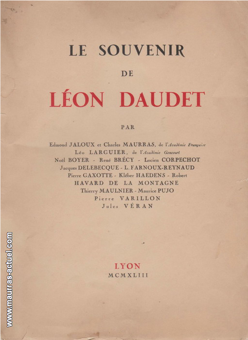 collectif_souvenir-de-leon-daudet_lyon