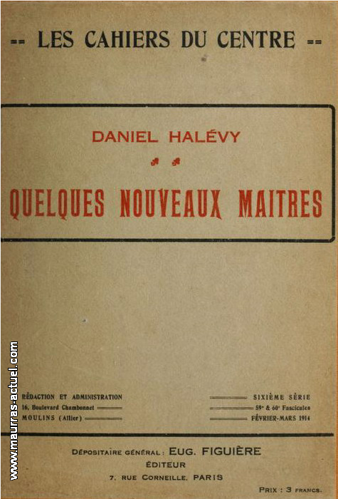 D.Halvy. Quelques nouveaux matres. Edt Figuire, 1914