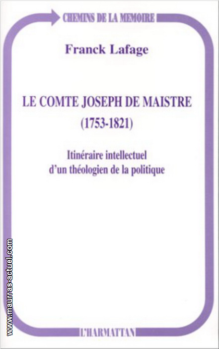 lafage-f_comte-joseph-de-maistre_harmattan-1998