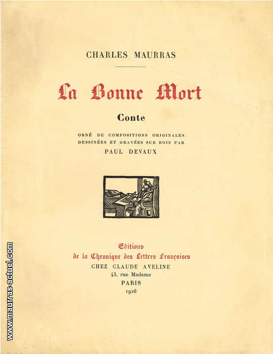 maurras_bonne-mort_lettres-francaises-1926