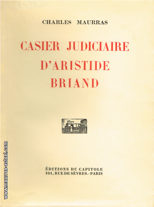 maurras_casier-d-aristide-briand_capitole-1931