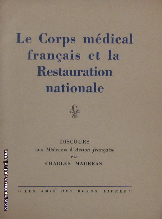 maurras_corps-medical-francais_beau-livre-1933