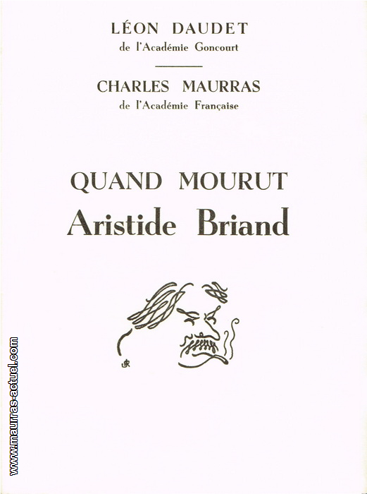 maurras_quand-mourut-a-briand_dynamo-1967