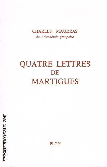 maurras_quatre-lettres-de-martigues_plon-1975