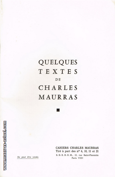 maurras_quelques-textes_sdedom-1971