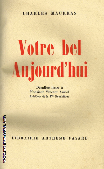 maurras_votre-bel-aujourd-hui_fayard-1953