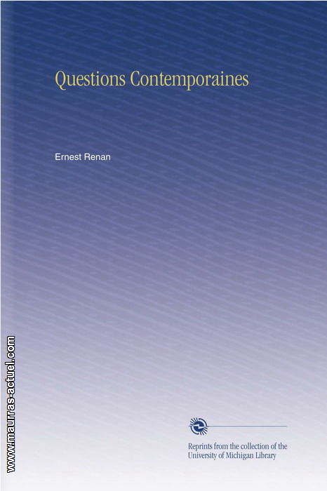 renan-e_question-contemporaines_univ-michigan