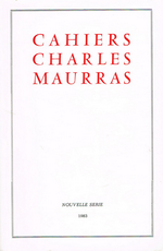 Cahiers Charles Maurras. Nvelle série, n°1, 1983