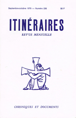 Revue Itinéraire, n°236, septembre 1979