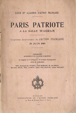 Paris patriote. Edt Publications d'A.F., 1919
