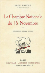 L.Daudet. La Chambre nationale de 16 novembre. Edt N.L.N., 1923