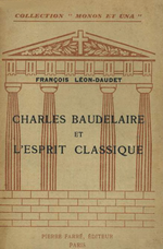 L.Daudet. Charles Beaudelaire. Edt P.Farr, 1946