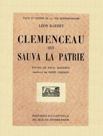 L.Daudet. Clmenceau qui sauva la Patrie. Edt du Capitole, 1930