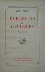 L.Daudet. crivains et artistes. Tome VI. Edt du Capitole, 1929