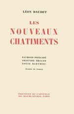 L.Daudet. Les nouveaux chtiments. Edt du Capitole, 1931