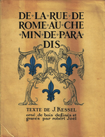 J.Kesesel. De la rue de Rome au chemin de Paradis. Edt du Cadran, 1927