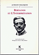 P.Le Touzé & M.Milner (édit.). Bernanos et l'interprétation. Edt Klincksieck, 1996