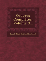 J.de Maistre. Oeuvres compltes. Edt Nabu, 2012