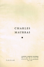 Charles Maurras. Charles Maurras (textes choisis, première série). Edt S.D.E.D.O.M., [1969]