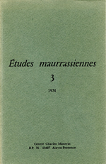 V.Nguyen, tudes Maurrassiennes 3, 1974