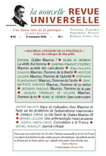 Actes du colloque de Marseille. La Nouvelle Revue Universelle, n°53, automne 2018.