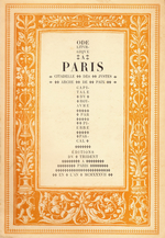 P.Pascal.
 Ode liturgique à Paris. Edt. du Trident, 1937
