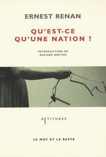 Rena. Qu'est-ce qu'une nation ? Edt Le Mot et le Reste, 2007