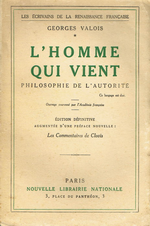 G.Valois. L'homme qui vient. Edt N.L.N., 1909