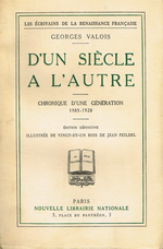 G. Valois. D'un siècle à l'autre. Edt N.L.N., 1924