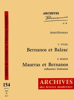 T.Yusel & F.Frison. Bernanos et Balzac. Maurras et Bernanos. Edt Lettres modernes Minard, 1974